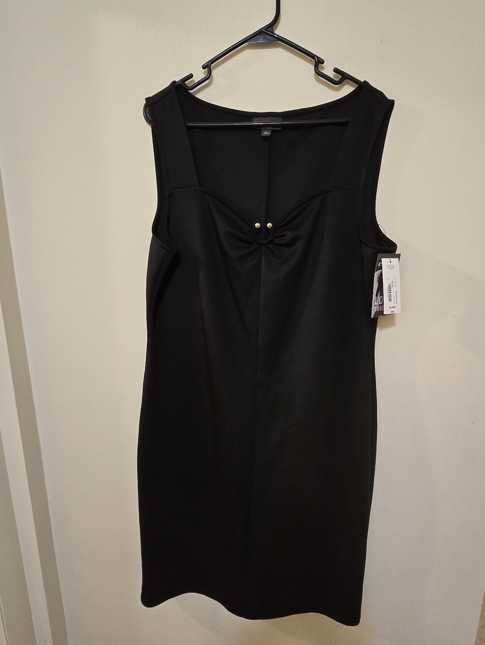 BOLD elements Black Sleeveless Mini Dress with Gold